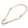 thumbnail image 1 of PU Leather Braided Handbag Strap Handle Repment 60cm Beige, 1 of 6