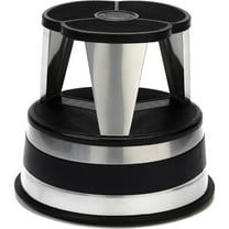 Cramer, inc Kik-step Non Skid Base 16 in Dia. X 14 1/4h, Silver Steel Step Stool