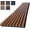 Teak, variant on Wood Panels for Wall, 4-Piece 96" x 12.6" Soundproof Wood Slat Wall Panel for Interior Wall Decor Noise Cancelling, Acoustic Wall Panels, Sound Absorbing Panel (Teak)