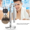 thumbnail image 2 of Maquinilla de afeitar elegante, kit de maquinilla de afeitar doble de seguridad manual para hombres Kit de maquinilla de afeitar manual Funcionalidad versátil, 2 of 8