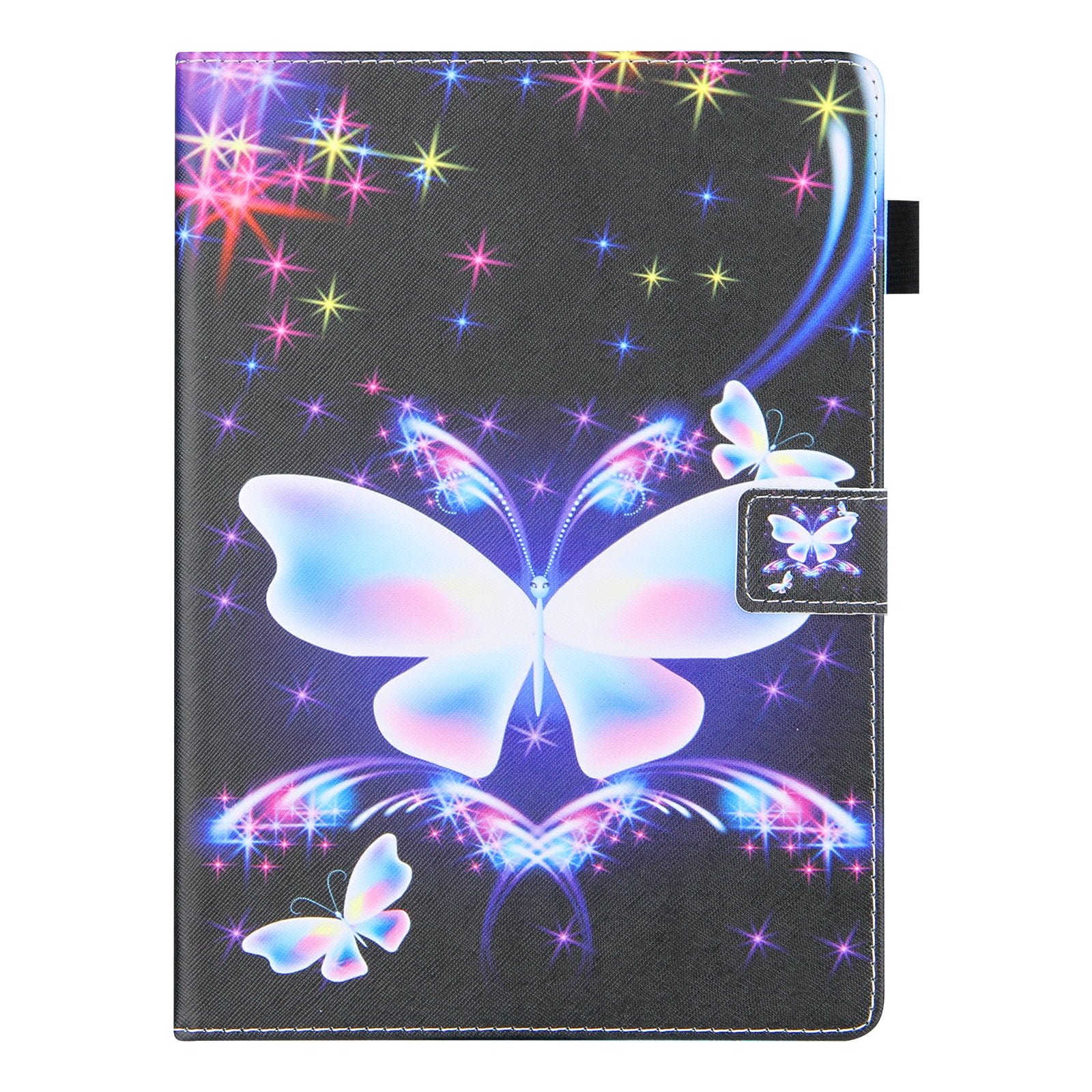 Allytechgroup Stunning iPad Air 11 Case 2024, Apple iPad Air 11 Inch Cover Case, Stylish Pattern Shockproof Bumper with Multi Angle Stand, Pencil Holder and Card Slots,Butterfly
