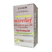 Major Mint Nicorelief Nicotine Polacrilex Gum, 4 mg, 50 Count
