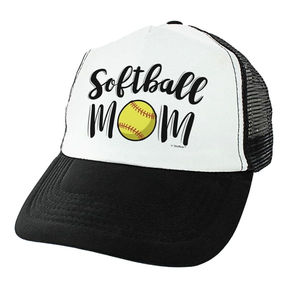 ThisWear Softball Gifts for Women Softball Mom Hat Softball Themed Gifts Mom Softball Cap for Mom Trucker Hat