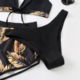 thumbnail image 6 of Women's Bathing Suit 3-Piece Bikini Sets Thong Bikini Sets Cross Sling High Waist Short Swimsuits Sets for Women, 6 of 7