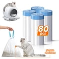 thumbnail image 5 of 80 Count Cat Litter Box Liners for Automatic Self‑Cleaning Cat Litter Box, Odor‑Free Waste Liners for Multiple Cats, 4 Rolls, 5 of 5