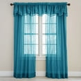 thumbnail image 2 of BrylaneHome BH Studio Sheer Voile Layered Valance, 2 of 5
