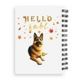 thumbnail image 2 of Hello Fall German Shepherd Enjoys Warm Campfire Autumn Night Bright Moon Spiral Bound Journal Alsatian Dog Lover Gifts 5x7in Spiral Notebook - 01008, 2 of 5