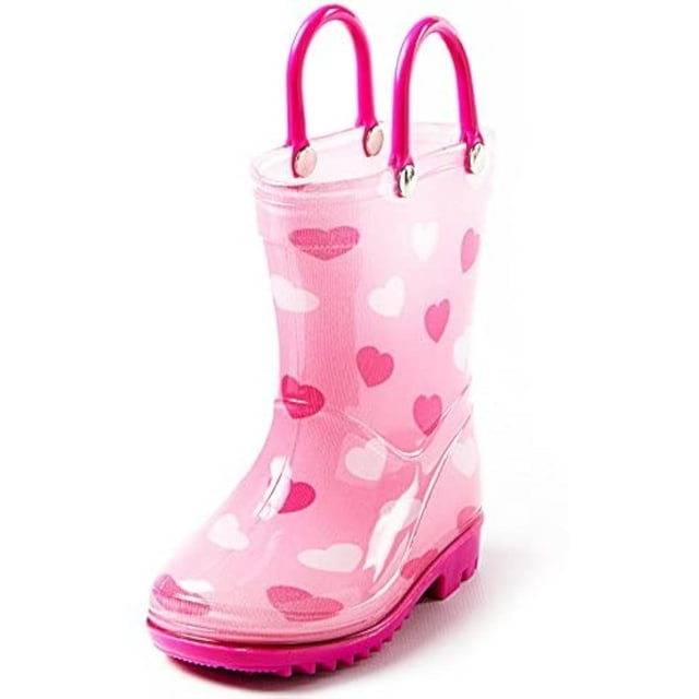 Botas de lluvia Puddle Play de PVC impermeables para niños pequeños