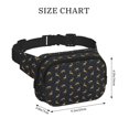 thumbnail image 4 of Fuzoiu Christmas Deers Print Unisex Square Double Layer Waist Bag,Crossbody Fanny Pack Travel Workout Accessory, 4 of 9