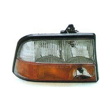 Right Passenger Side Headlight Assembly - Compatible with 1998 - 2004 GMC Sonoma 1999 2000 2001 2002 2003