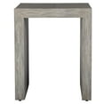 thumbnail image 3 of Uttermost Aerina Contemporary Wood & Faux Shagreen End Table in Light Gray, 3 of 5