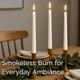 thumbnail image 4 of Stonebriar Bougies Effilées Sans Goutte 10 Pouces Blanches Non Parfumées, 30 Unités, Durée de Combustion de 7 Heures, 4 of 7