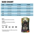 thumbnail image 5 of Lsque Colorful Flower Meditating Hamster Print Men's Cotton Blend Sleeveless Muscle Shirts (S-3XL)- Moisture Wicking, Odor Protection, UPF 30+,Small, 5 of 8