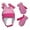 Fuchsia/Pink, variant on N'Ice Caps Little Girls Fleece Winter Hat Mittens Set Sherpa Lined - Toddlers Kids