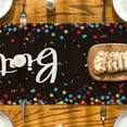 thumbnail image 2 of Sm:)e Happy Birthday Polka Dot Black Table Runner 13x36 Inch, 2 of 7