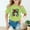 Light Green, variant on Aihuaihua Girls Shirts Size 10-12 Letter Print Short-Sleeve T-Shirt Tops Crew Neck Active Holidays Tops Kids Summer Clothing 8-9 Years（Black）