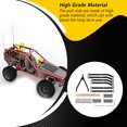 thumbnail image 4 of Vogacara Kit de varillas de tracción, accesorio de actualización resistente, piezas de juguete para vehículos RC Car 1/24, conjunto de conexión de Kits de construcción modelo Negro Vogacara FN010633-02, 4 of 6