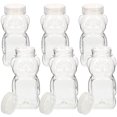 thumbnail image 5 of 6pcs Bear Shape Honey Bottle Candy Storage Bottle Transparent Honey Bottle, 5 of 6