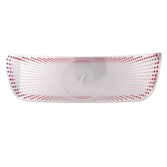 Embellecedor de cubierta de salida de ventilación de aire de apoyabrazos trasero plateado mate para Mercedes Afortunado Sencillez