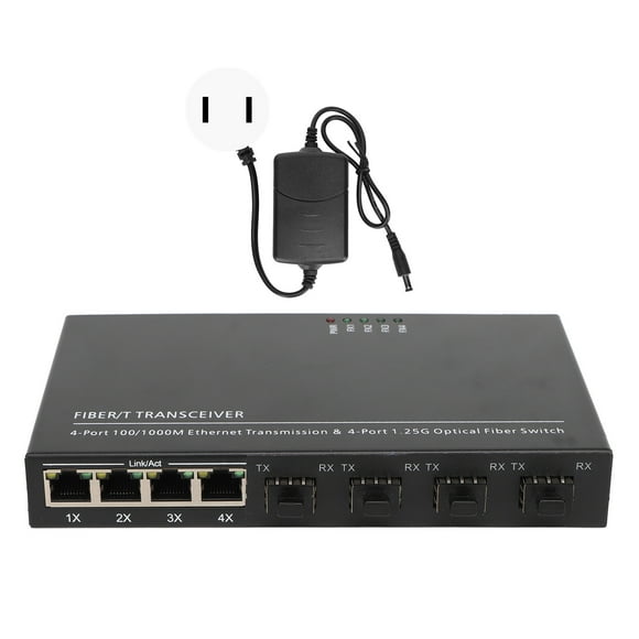 Gigabit Ethernet Switch 8 Ports 10 100 1000M Loseless Full Half Duplex Ethernet Optical Switch for Office 100?240V