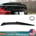 thumbnail image 2 of MSJ Gloss Black Highkick Rear Trunk Spoiler Wing For BMW F87 M2 F22 M240i 2014-2020, 2 of 6