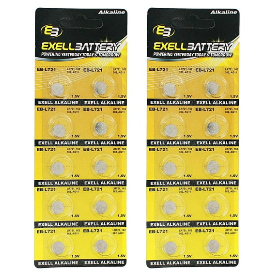2x 10pk Alkaline 1.5V Watch Battery Compatible with SG11 SP361 SR 721 W