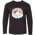 thumbnail image 3 of Inktastic 6th Birthday Unicorn Rainbow Girls Long Sleeve Youth T-Shirt, 3 of 5