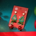 thumbnail image 3 of Top-keivon Bohemian Elegant Ethnic Beaded Santa Christmas Tree Tassel Earrings with Colorful Snowflake & Beads - Christmas Party Dangle Earrings for Women, 3 of 6