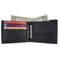 thumbnail image 3 of Men's Genuine Leather Bifold ID Credit Card Holder Wallet W/Coin Pouch (Brown), 3 of 6