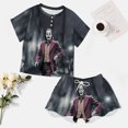 thumbnail image 4 of Joker Film Summer Home Suit For Womens Short-Sleeved Pajama Set 2pcs Loungewear Soft Sleepwear T-Shirts Tee Shirt Top And Short Sleeping Pants, 4 of 8