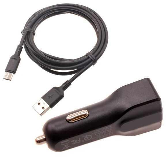 24W Fast Car Charger for OnePlus Nord N300 5G/N20 5G, 10T 5G Phones - 2-Port USB 6ft Cable Type-C Turbo Charge DC Socket Compatible With OnePlus Nord N300 5G/N20 5G, 10T 5G