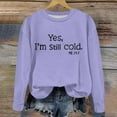 thumbnail image 6 of Elainilye Fashion Girls Crewneck Oversized Sweatshirt Kids Long Sleeve Pullover Tops Baby Sweatshirt Sizes 1-12Y,Purple, 6 of 7