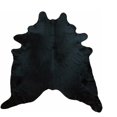 thumbnail image 1 of HomeRoots 334403 Black Dyed Brazilian Cowhide Rug, 1 of 1