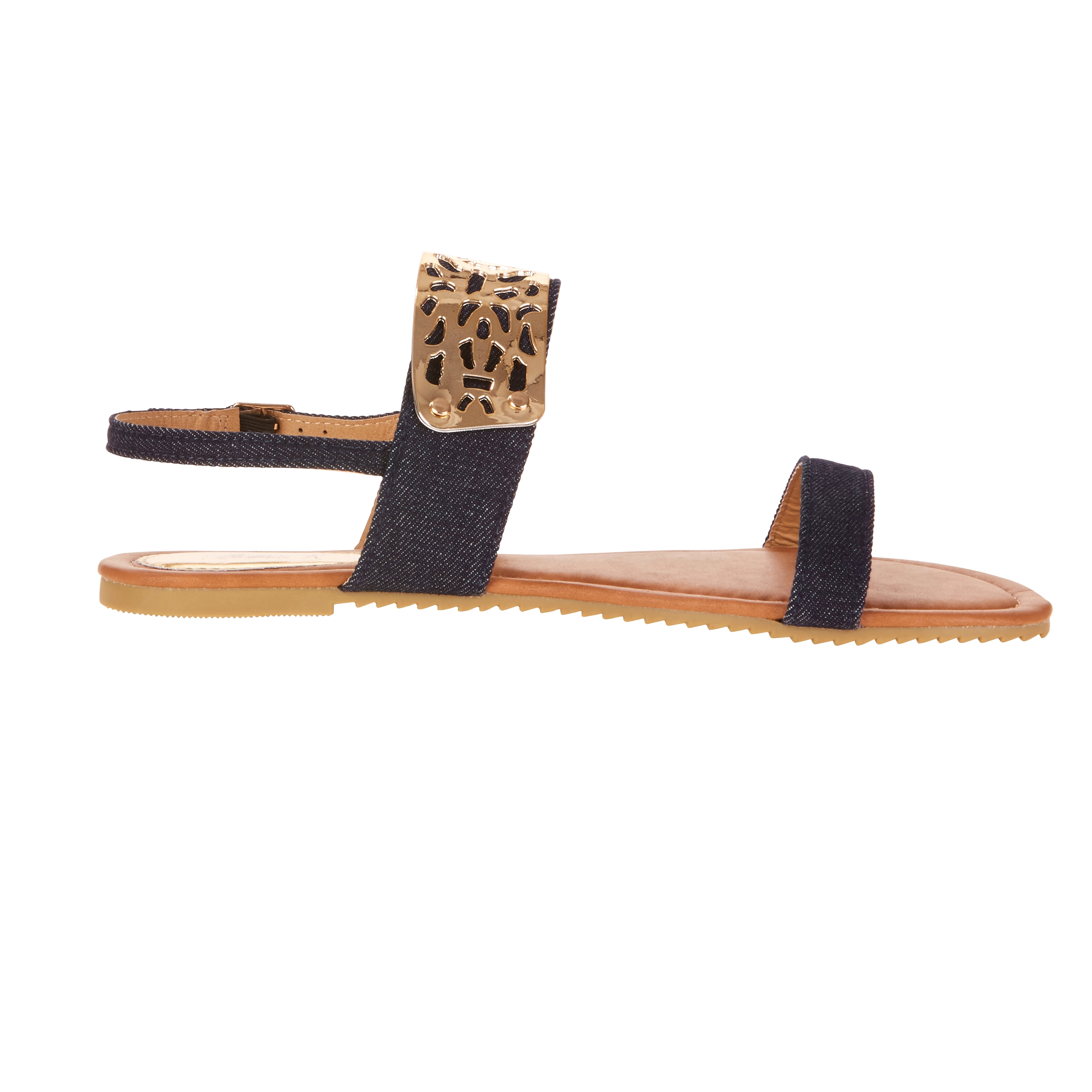 Victoria K Women's Gold Cuff Fashion Sandals