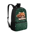 thumbnail image 2 of Uourmeti Red Panda Science Print Large Capacity Backpack, Fine Craftsmanship Multiple Pockets School Backpack Side Mesh Pockets Student Bookbag, 2 of 6