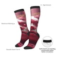thumbnail image 6 of Haiem Surreal Pink Headphones Socks, Funny Novelty Crazy Design Cotton Socks Sports Socks Knee High Socks For Men, Women,1Pairs - Gift For Working Friends, 6 of 8
