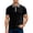 Black, variant on Gyexs Mens Knit Polo Shirts Short Sleeve V Neck Slim Fit Polo T-Shirt Casual Work Athletic Collared T-Shirts with Pocket Grey, Size L