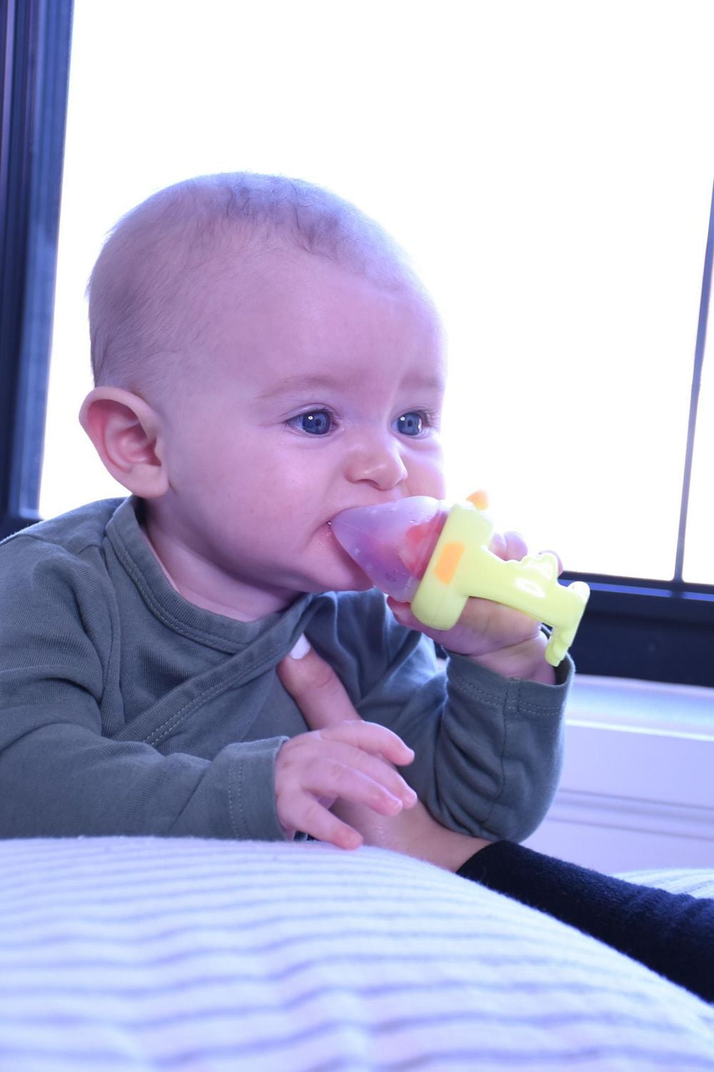 Melii Silicone Duck Fresh Food Feeder & Teether for Baby – BPA Free, Dishwasher & Microwave Safe