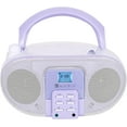 thumbnail image 1 of SingingWood GC01 Reproductor de CD Portátil, Radio AM/FM, Pantalla LCD, Entrada Aux, Conector para Auriculares, Compatible con CA o Batería (Color Lavanda), 1 of 7