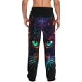 thumbnail image 3 of Daiia Futuristic Cat Warrior Men's Sleep Pant with Pockets and Drawstring,Pajama Pants-Small, 3 of 9