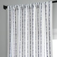 thumbnail image 3 of Sharkskin Blue Stripe Printed Cotton Curtain (1 Panel), Sharkskin Blue, 50W X 108L, 3 of 6