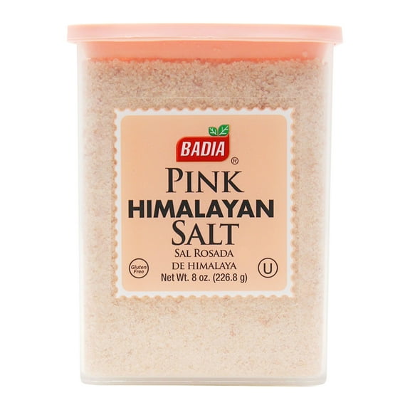 Badia Pink Himalayan Salt, 8 oz Bottle