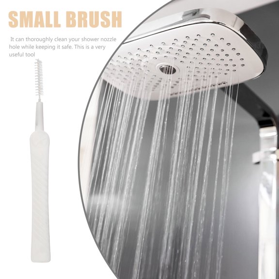 ETEREAUTY 60Pcs Anti Clogging Shower Hole Cleaner Brush White Multifunctional Small Cleaning Tool