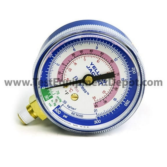 Yellow Jacket 49036 Manifold Gauge Set for R-410A Refrigerant Blue Combo