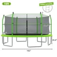 thumbnail image 6 of 16FT Heavy-Duty Outdoor Trampoline with Ladder & Enclosure Net for Backyard, 6 of 7
