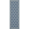 thumbnail image 1 of Safavieh Courtyard Blue Indoor Outdoor Rug - Runner 2'3" x 6'7", 1 of 5