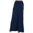 thumbnail image 4 of Sweet Hearts Maxi Skirt for Women- Foldover High Waist Long Flare A-Line Skirt Maxi Dress XS-XL Made in USA (BlackNavy, Medium), 4 of 6