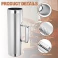 thumbnail image 3 of Uxcell Stainless Steel Guiro Shaker Instrument 4" x 12" Latin Percussion Instrument with Scraper Musical Training Tool Metal Guiro for Band Sand Hammer Performance, 3 of 6
