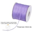 thumbnail image 3 of Beading Thread Bracelet Weave Bead Craft Cord 0.8mm 159M/Roll (173-Yards) Decorative String, Light Purple, 3 of 7
