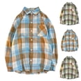 thumbnail image 3 of WREESH Men's Casual Button Down Shirts Long Sleeve Plaid Fashion Top with Checkered Print Green, 3 of 4